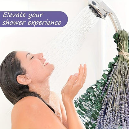 120 Stems Dried Lavender and Eucalyptus Shower Bundle, 17 Inch Hanging Floral Bouquet for Bathroom Decor, Home Styling and Gift Giving