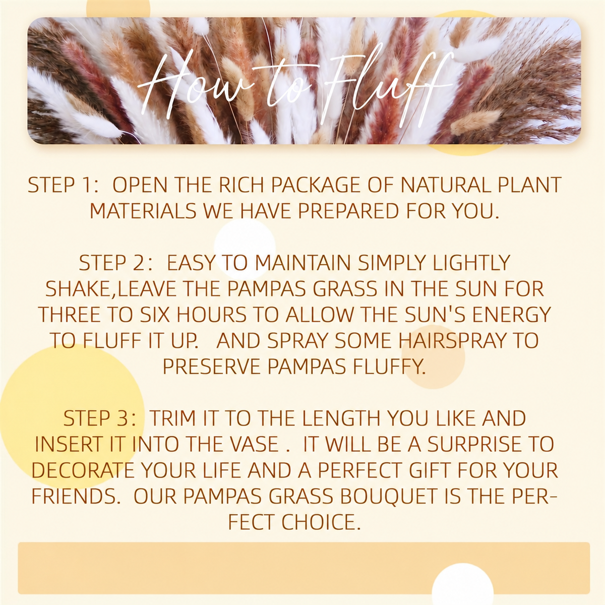 150pcs Pampas Grass Bouquet, Boho Dried Floral Arrangement for Vase Decor, Home Decor, Wedding Table Decor and Entryway Styling