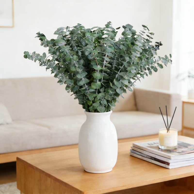 Eucalyptus Stems 13/26pcs, 17 Inch Green Eucalyptus Bouquet for Vase Decor, Home Styling, Wedding Arrangements and DIY Floral Decor