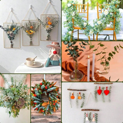 Eucalyptus Stems 13/26pcs, 17 Inch Green Eucalyptus Bouquet for Vase Decor, Home Styling, Wedding Arrangements and DIY Floral Decor